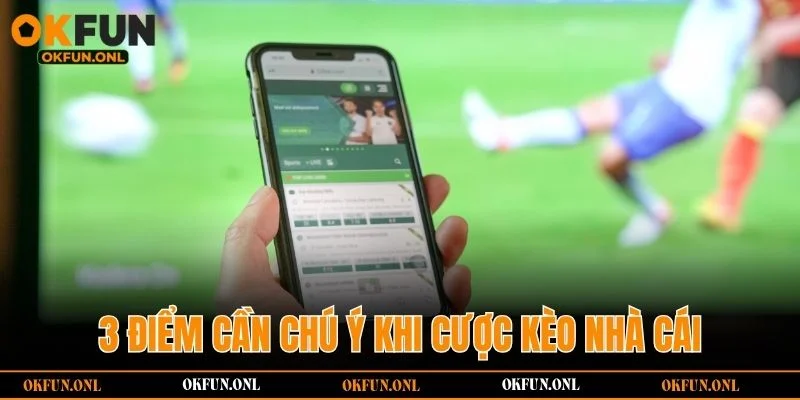 3 điểm cần chú ý khi cược kèo nhà cái